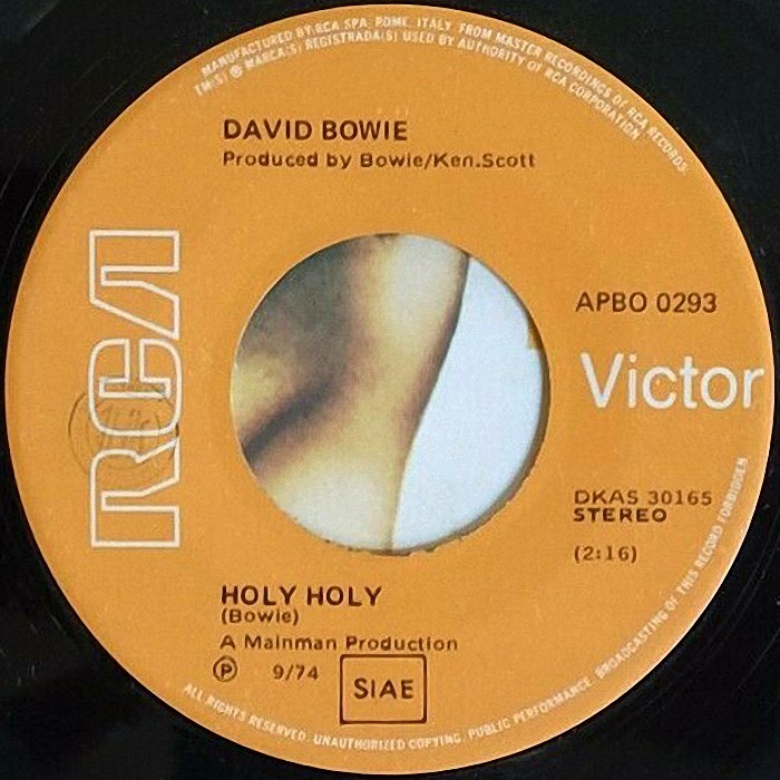 David Bowie Diamond Dogs Italy side 2