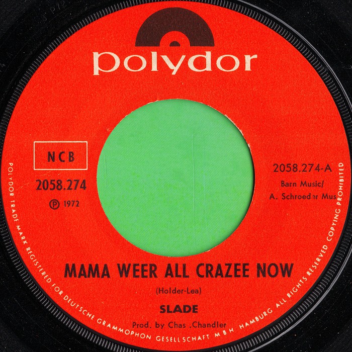 Slade Mama Weer All Crazee Now Norway side 1