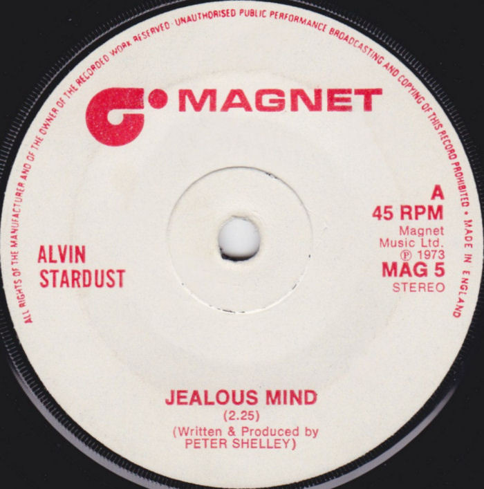 Alvin Stardust Jealous Mind UK side 1