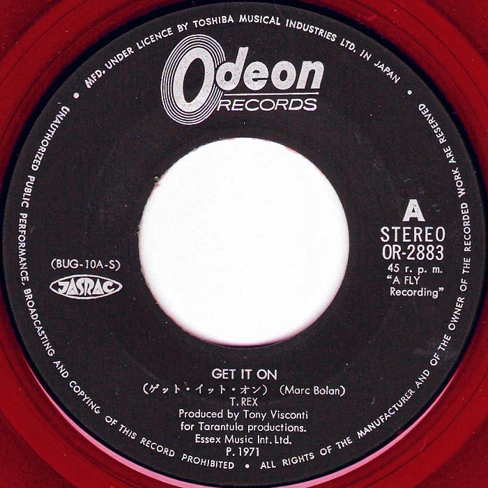 T. Rex Get It On Japan side 1