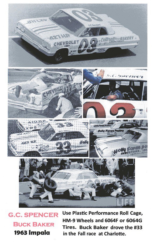 # 03/33 Holly Farms Junior Johnson 1963 Impala PPP - Plastic Perfomance ...