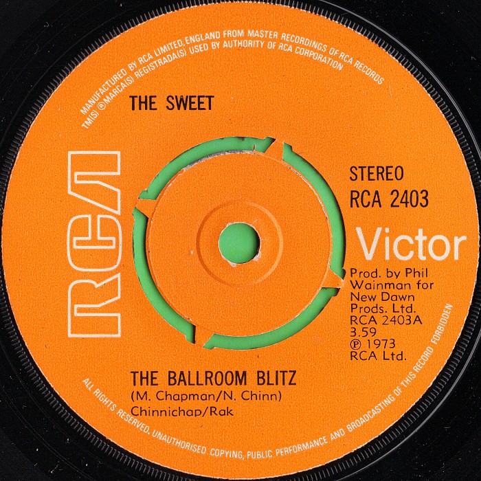 The Sweet Ballroom Blitz UK side 1