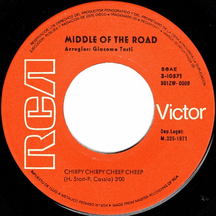 Middle of the Road Chirpy Chirpy Cheep Cheep Spain side 1