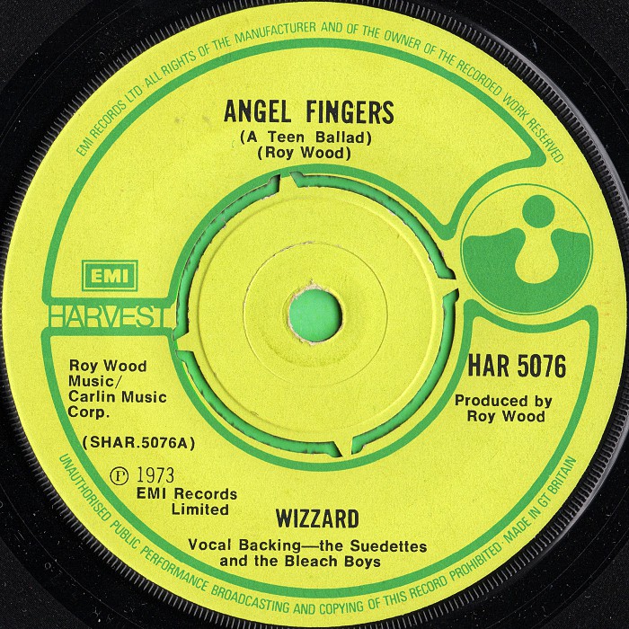 Wizzard Angel Fingers EMI UK side 1