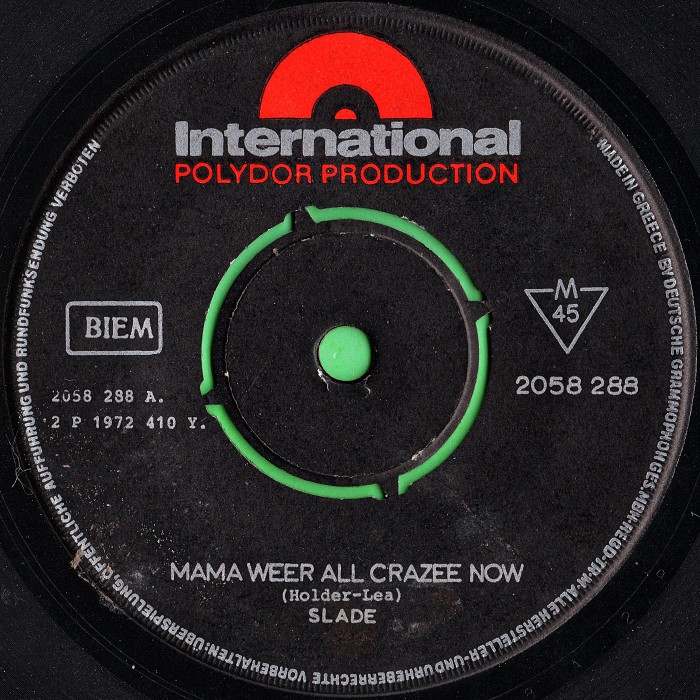 Slade Mama Weer All Crazee Now Greece side 1