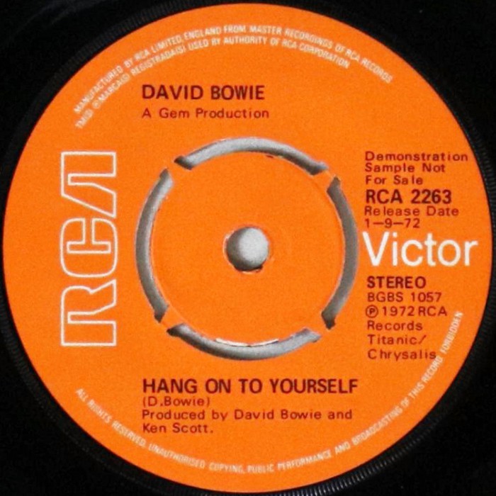 David Bowie John I'm Only Dancing UK promo side 2