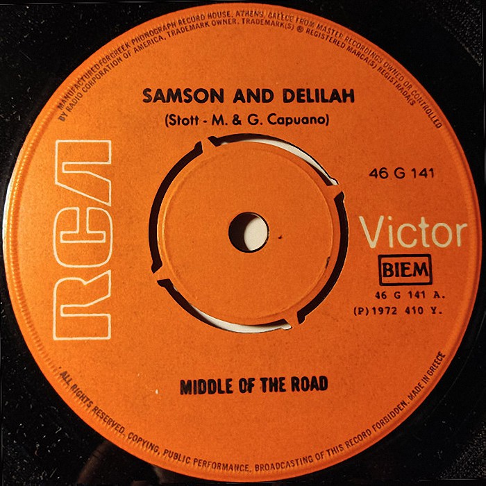 Middle of the Road Samson & Delilah Greece side 1