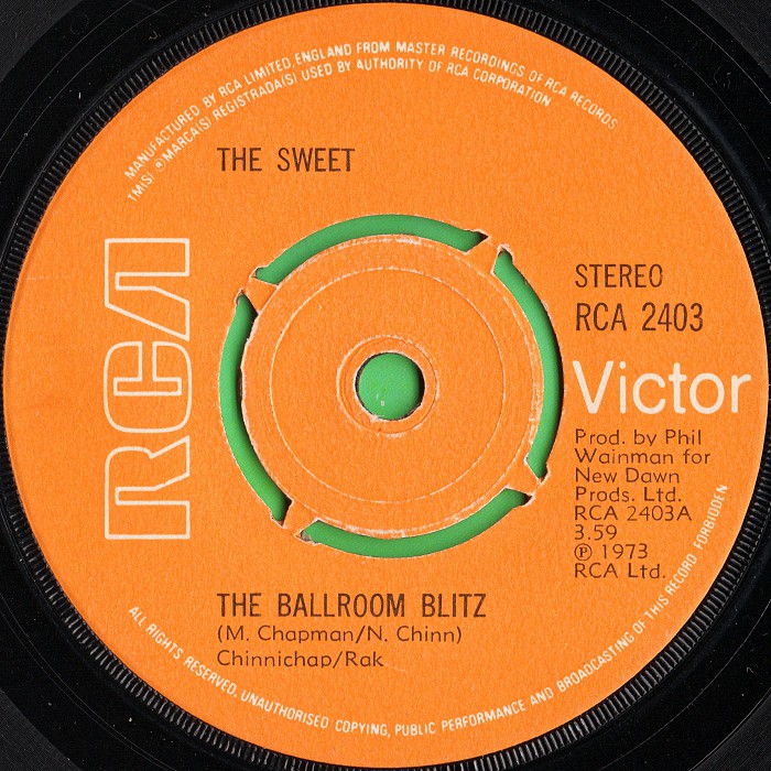 The Sweet Ballroom Blitz UK side 1