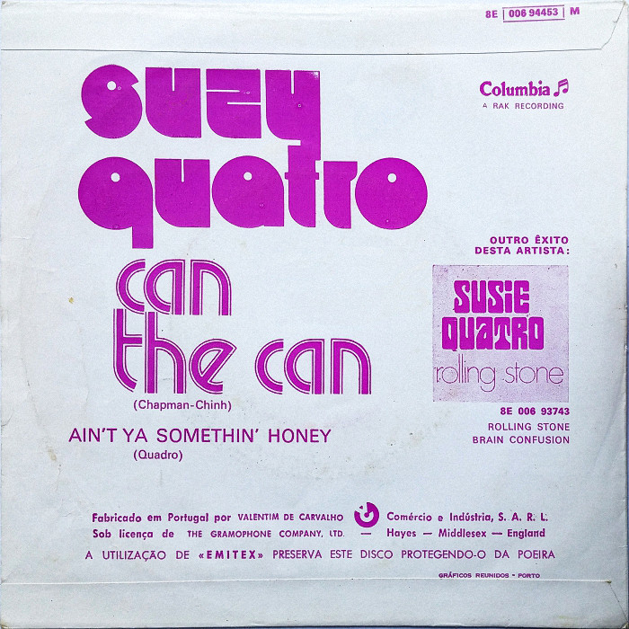 Suzi Quatro Can The Can Portugal back
