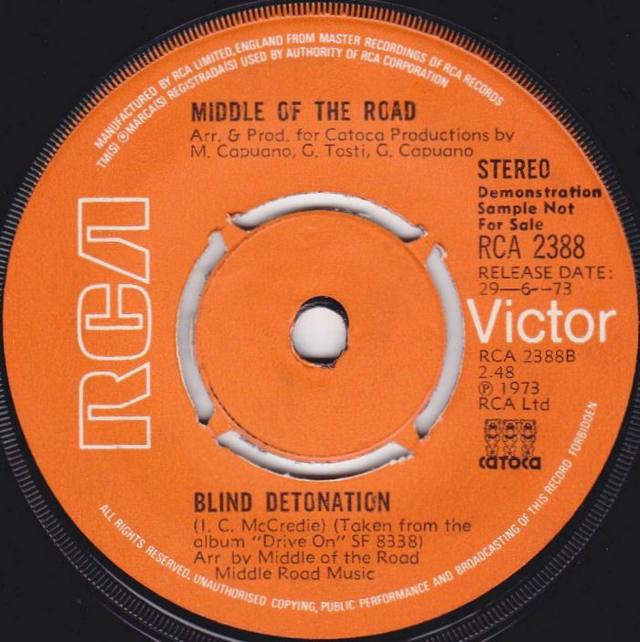 Middle Of The Road Union Silver UK promo side 2