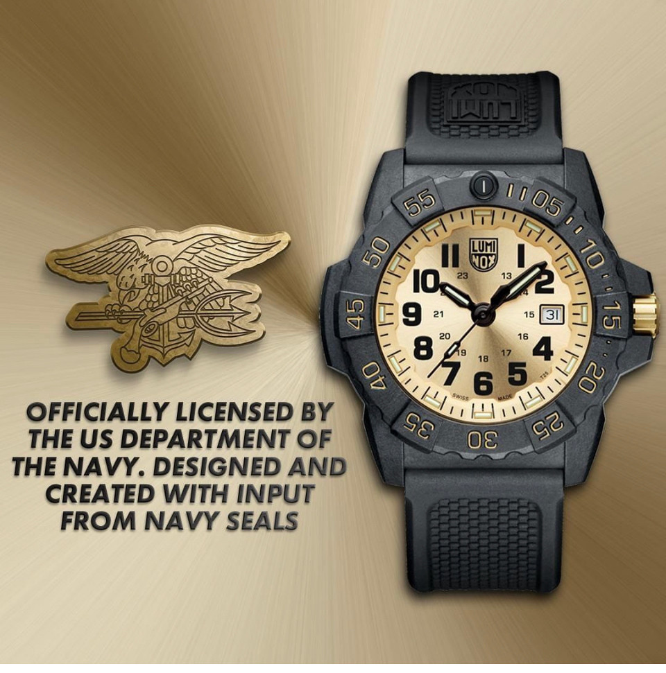 FS: Luminox Navy SEAL Gold dial 45mm Limited Edition Mil Diver