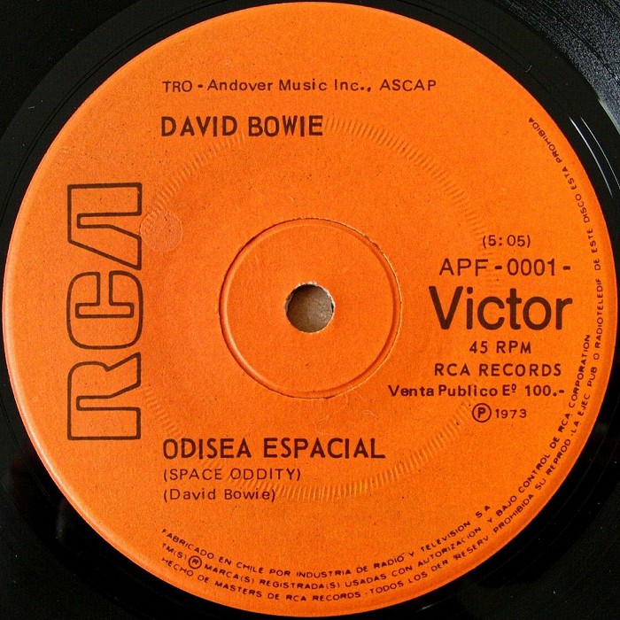 David Bowie Space Oddity Chile side 1