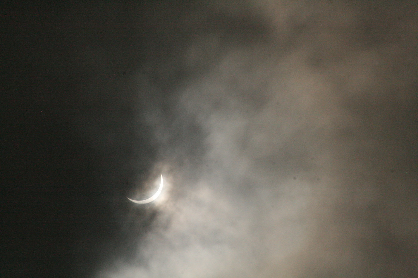 Just before totality