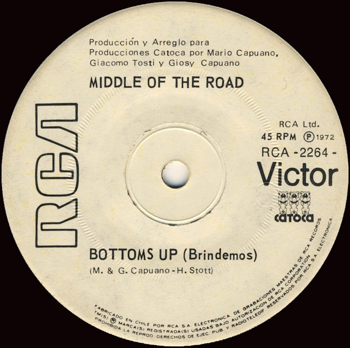 Middle of the Road Bottoms Up Chile promo Side 1