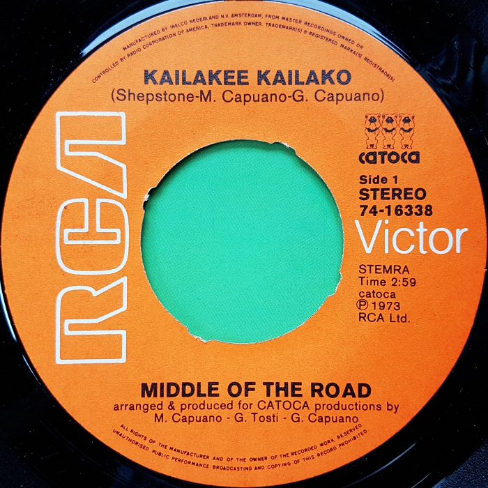Middle Of The Road Kailakee Kailako Holland side 1