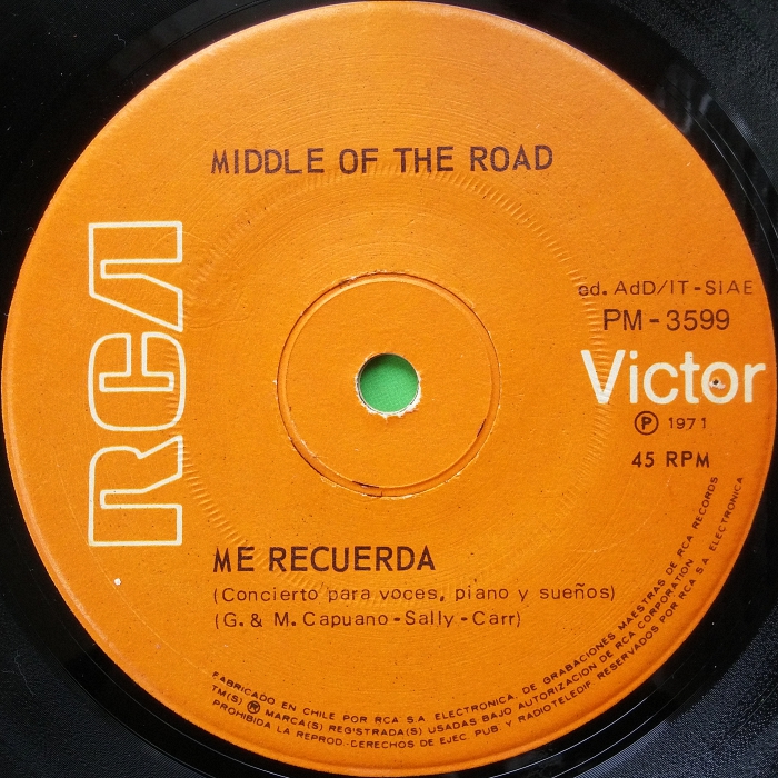 Middle Of The Road Soley Soley Chile side 2