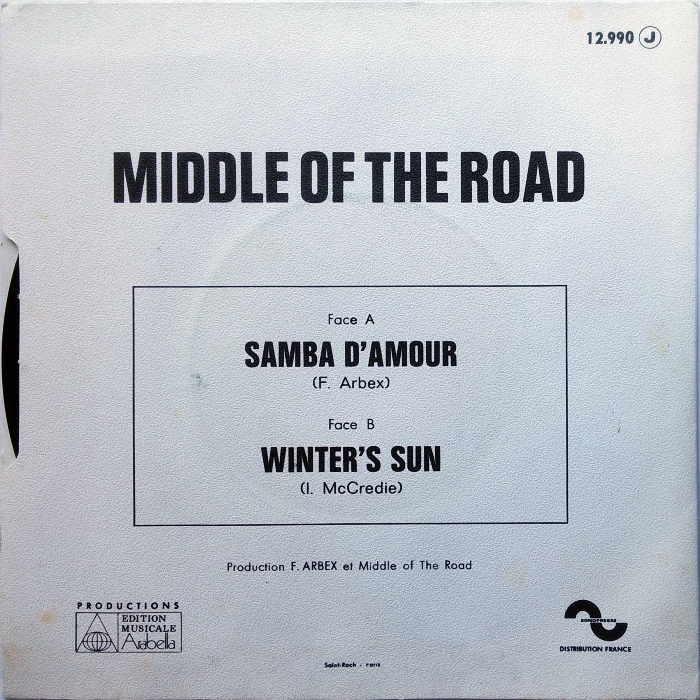 Middle of the Road Samba D'Amour France back