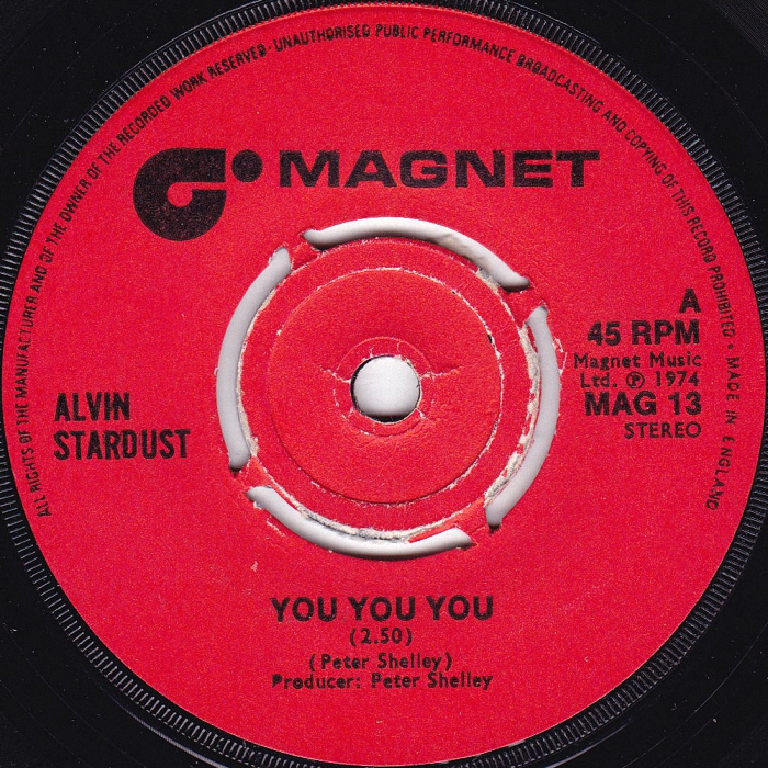 Alvin Stardust You You You UK side 1