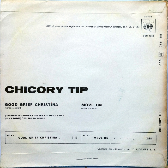 Chicory Tip Good Grief Christina Portugal back