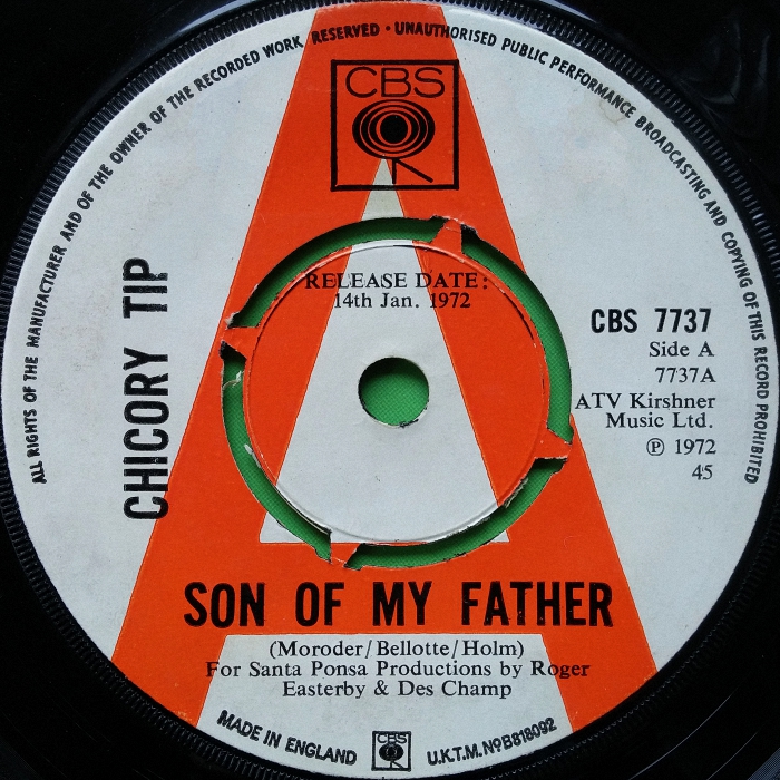 Chicory Tip Son of My Father U.K. promo side 1
