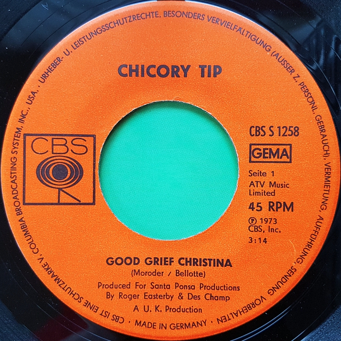 Chicory Tip Good Grief Christina Germany side 1
