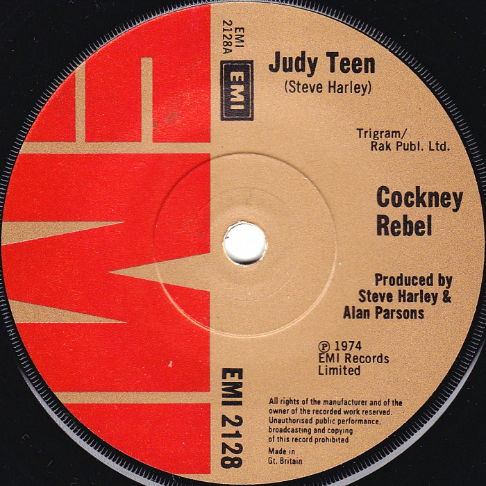 Cockney Rebel Judy Teen UK side 1
