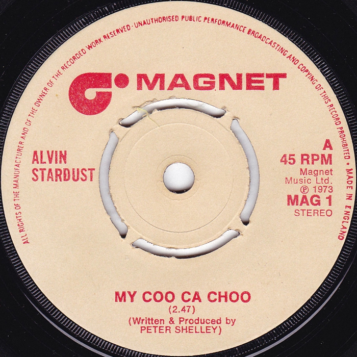 Alvin Stardust My Coo Ca Choo UK side 1