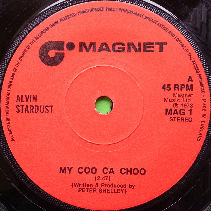 Alvin Stardust My Coo Ca Choo UK side 1