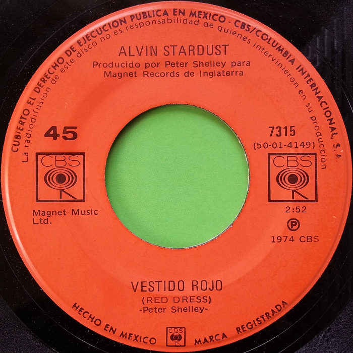 Alvin Stardust Jealous Mind Mexico side 2