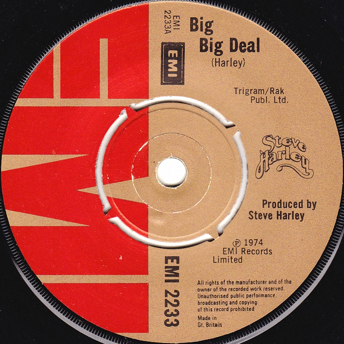 Steve Harley Big Big Deal UK side 1