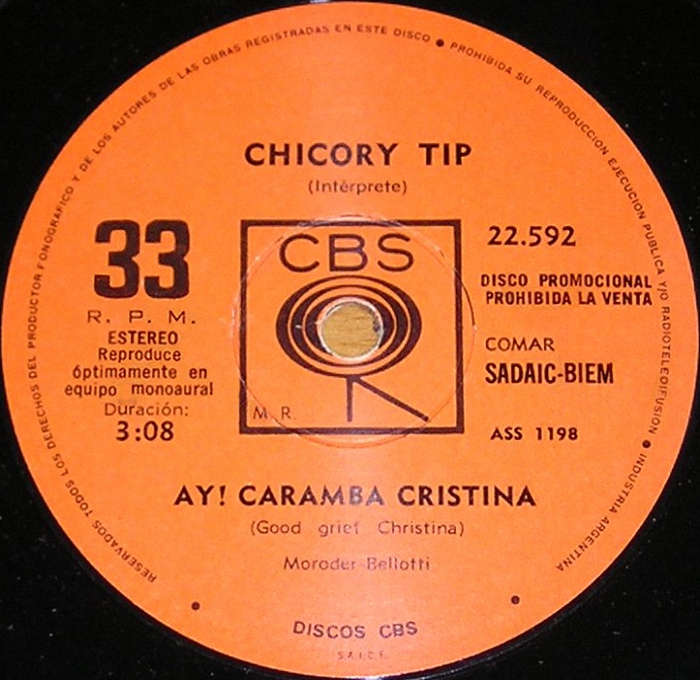 Chicory Tip Good Grief Christina Argentina promo side 1