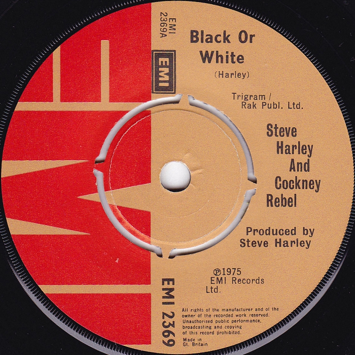 Cockney Rebel Black Or White UK side 1