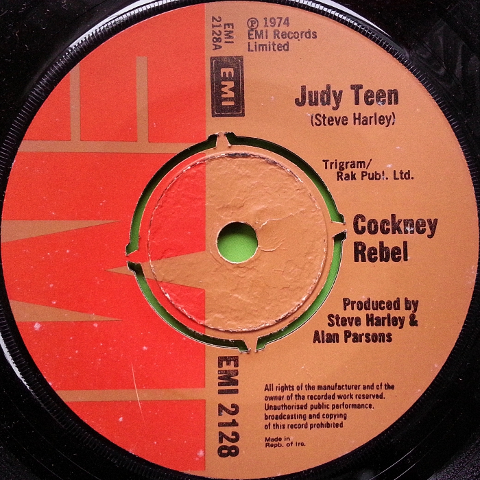 Cockney Rebel Judy Teen Ireland side 1