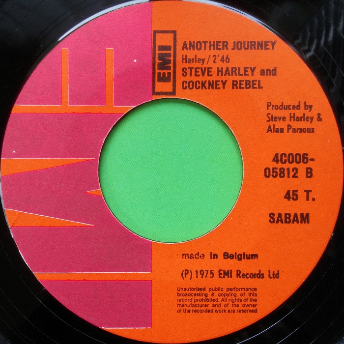 Cockney Rebel Make Me Smile Belgium side 2
