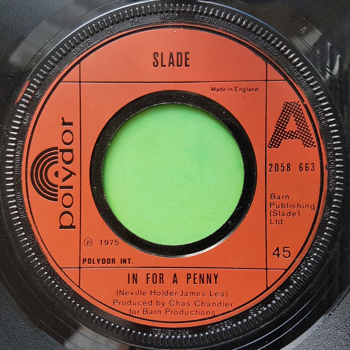 Slade In For A Penny UK side 1