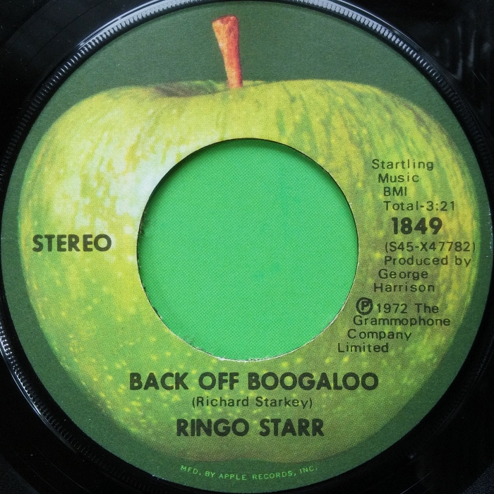 Ringo Starr Back Off Boogaloo USA side 1