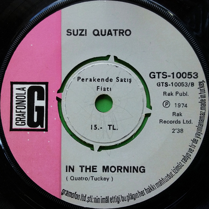Suzi Quatro Devil Gate Drive Turkey side 2