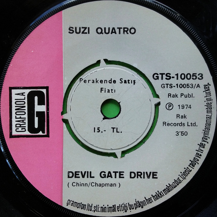 Suzi Quatro Devil Gate Drive Turkey side 1