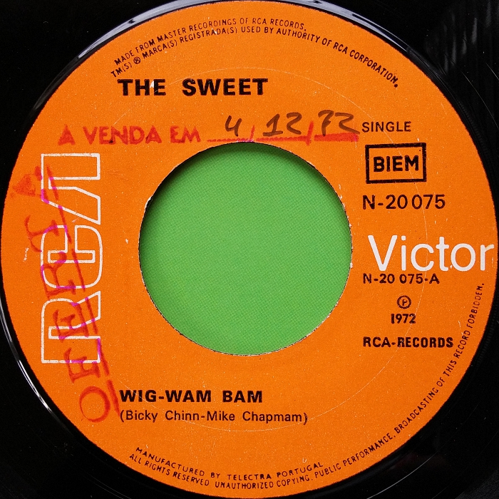 The Sweet Wig-Wam Bam Portugal side 1