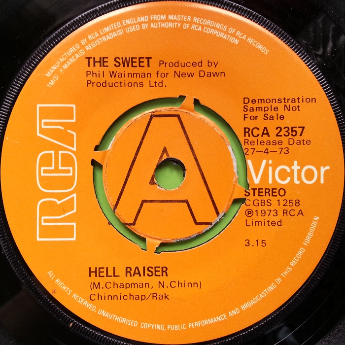 The Sweet Hell Raiser UK promo side 1