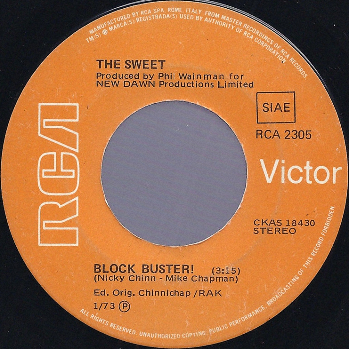 The Sweet Blockbuster side 1 Italy