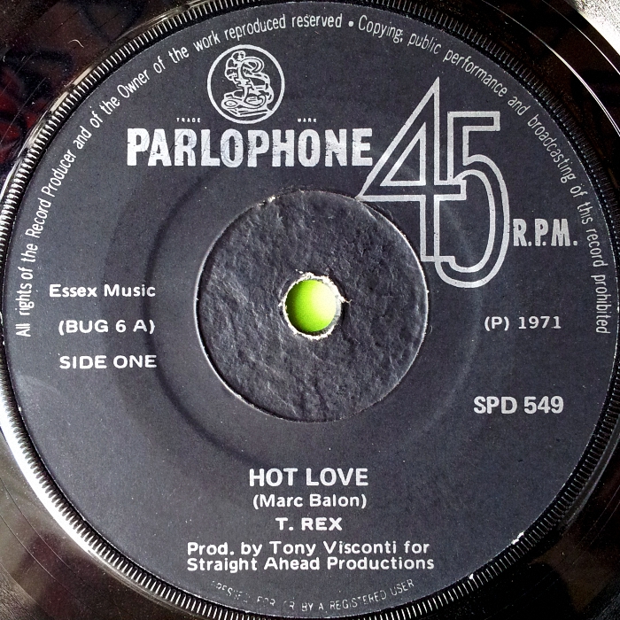 Hot Love Rhodesia side 1
