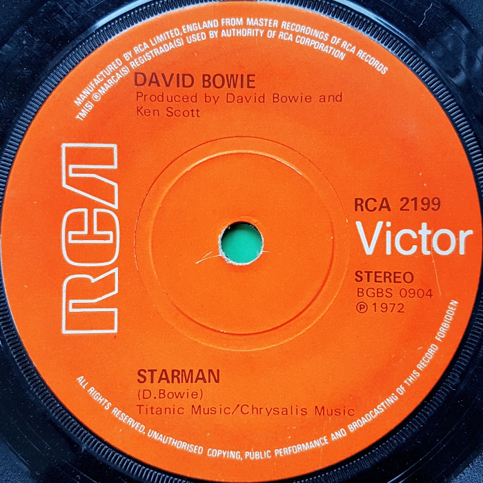 David Bowie Starman UK side 1