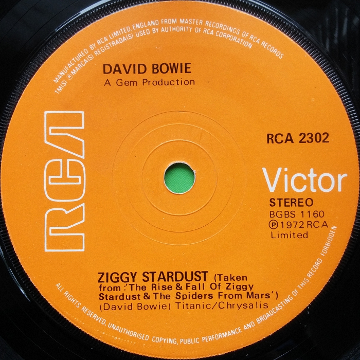 David Bowie The Jean Genie UK side 2