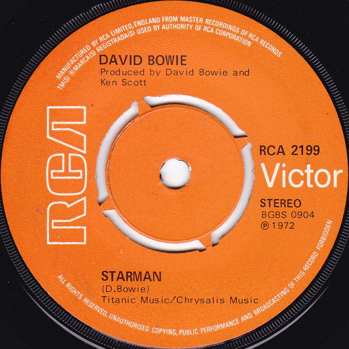 David Bowie Starman UK side 1