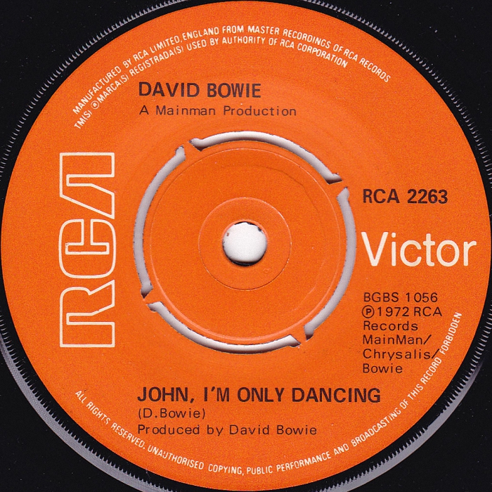 David Bowie John I'm Only Dancing UK side 1