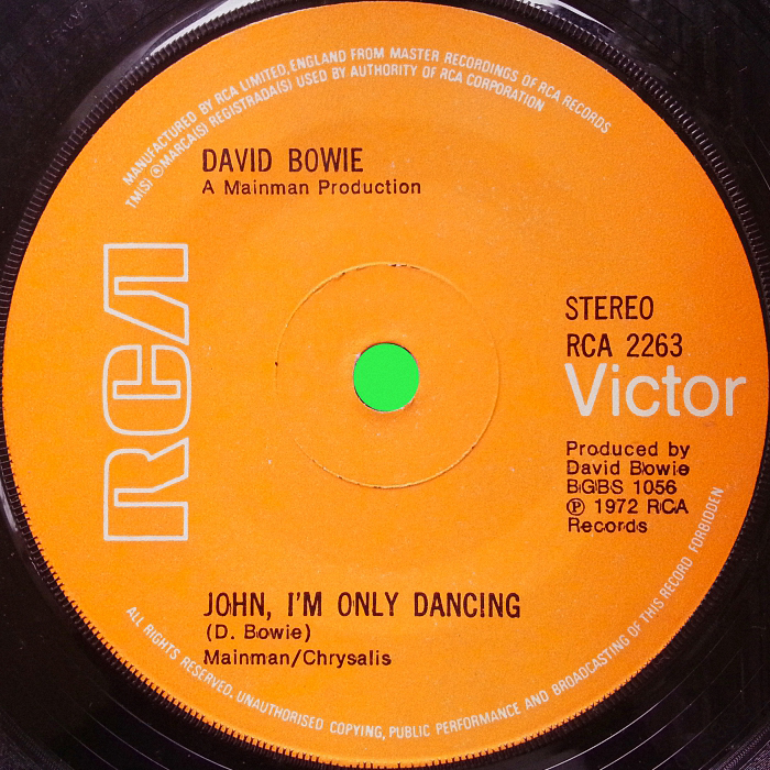 David Bowie John I'm Only Dancing UK side 1