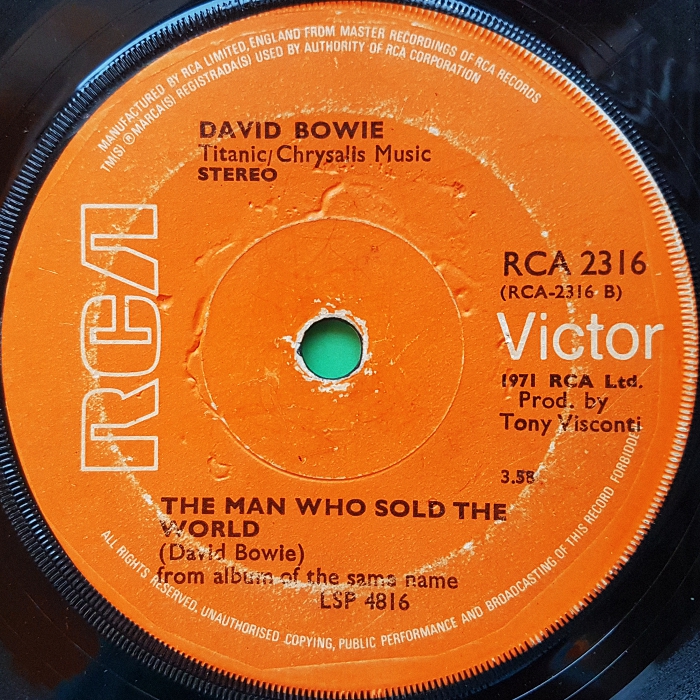 David Bowie Life On Mars Ireland side 2