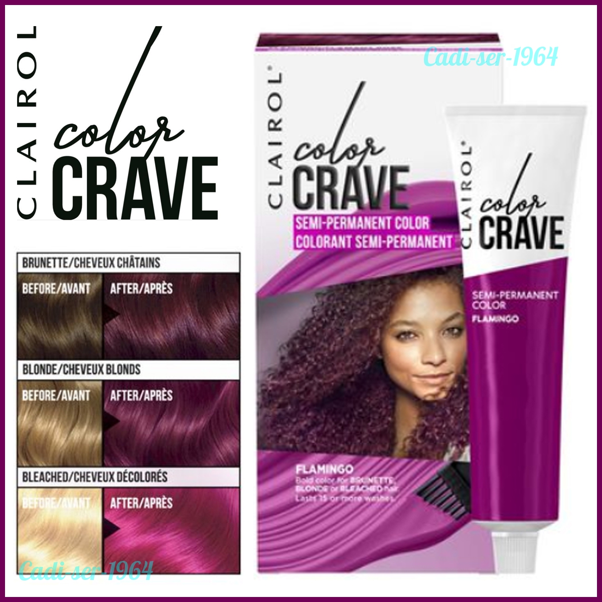 Clairol Color Crave Semi Permanent Hair Colour 60ml In Flamingo