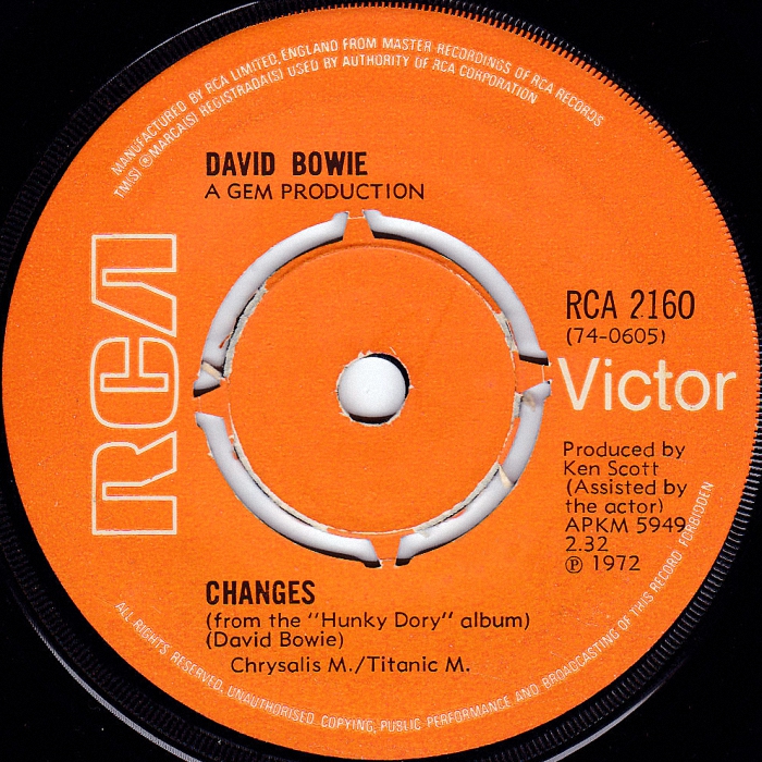 David Bowie Changes UK side 1